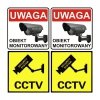 CEE Zestaw dwóch atrap kamer IR1800 WT białe, zasilanie 2xAA, ABS, diody IR LED